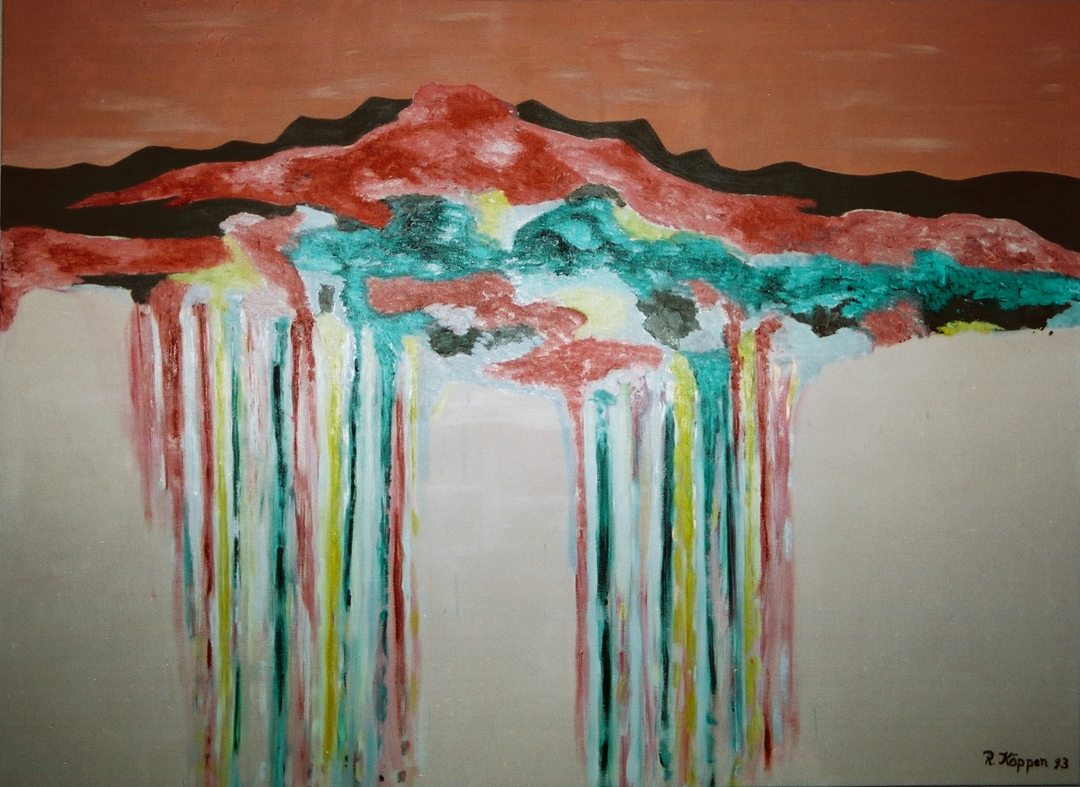 Zerflie�ende Landschaft (Hohe Aufl&ouml;sung)