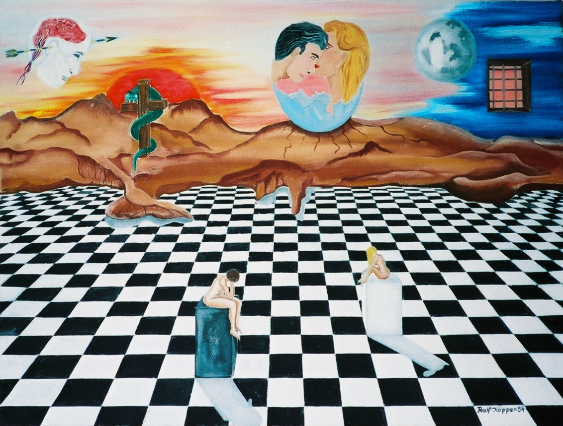 Zwei, nachdenkend �bder den Sinn des Lebens (Hohe Aufl&ouml;sung)